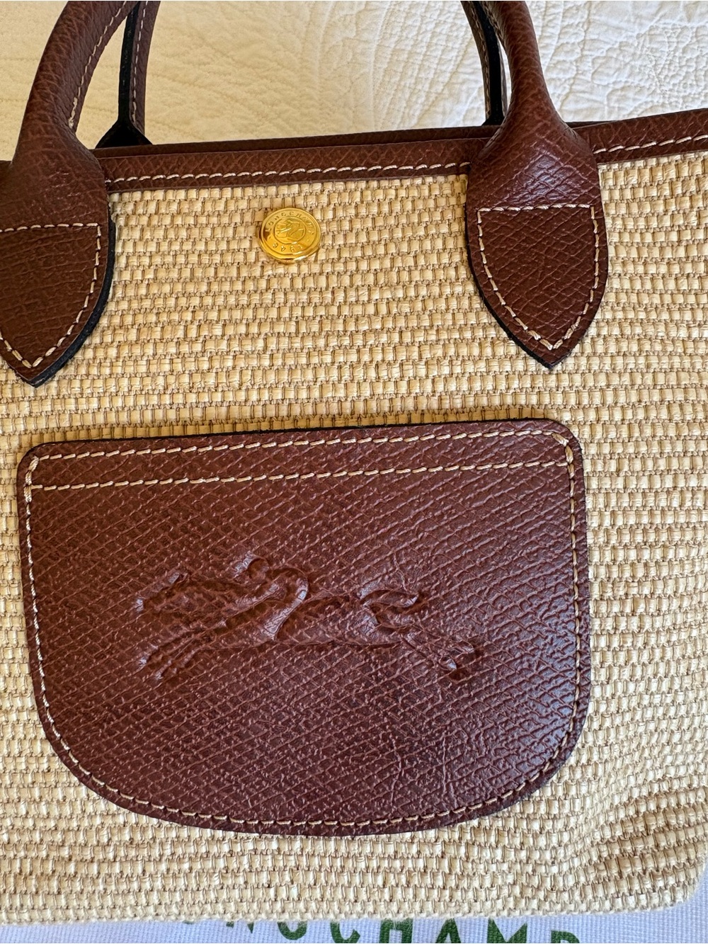 Longchamp extra small Le Pliage Panier top handle bag - Picture 4 of 12